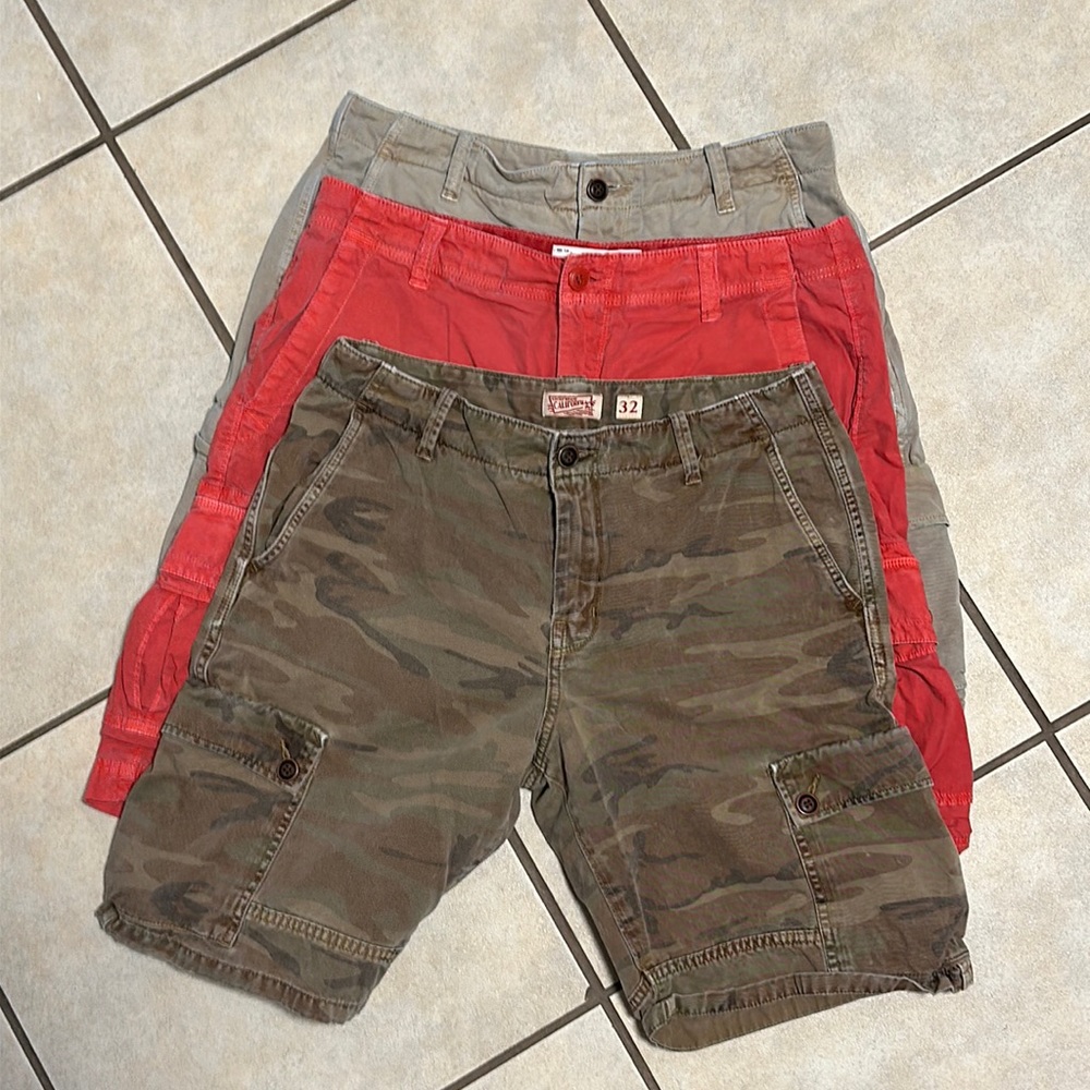 $30 for all Three pairs of Lucky Brand cargo shorts. Lucky you.